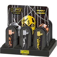 Load image into Gallery viewer, Clipper Metal Lighters - Deadly Chains - BudMother.com
