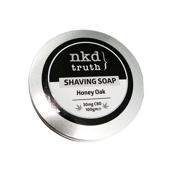 NKD 30mg CBD Honey Oak Speciality Shaving Soap - BudMother.com