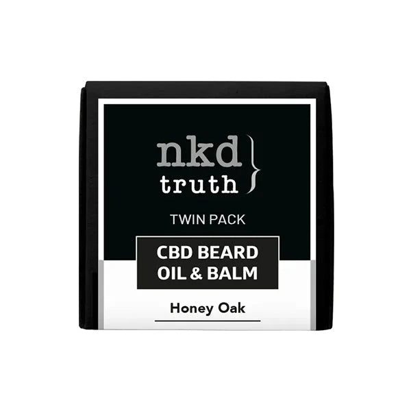 NKD 150mg CBD Twin Pack Honey Oak Beard Oil & Balm - BudMother.com