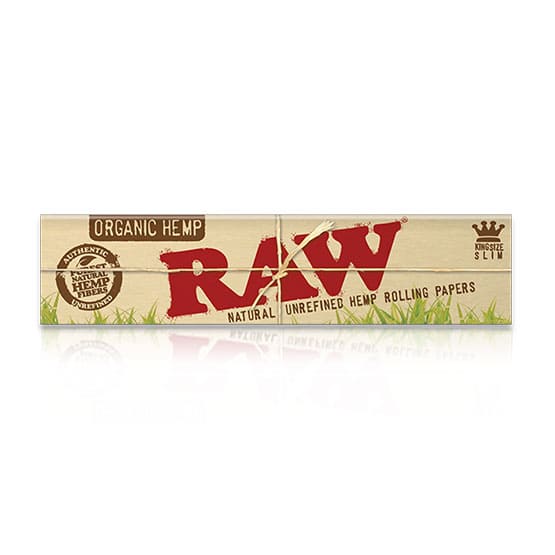 RAW Kingsize Slim Organic Hemp Rolling Papers - BudMother.com