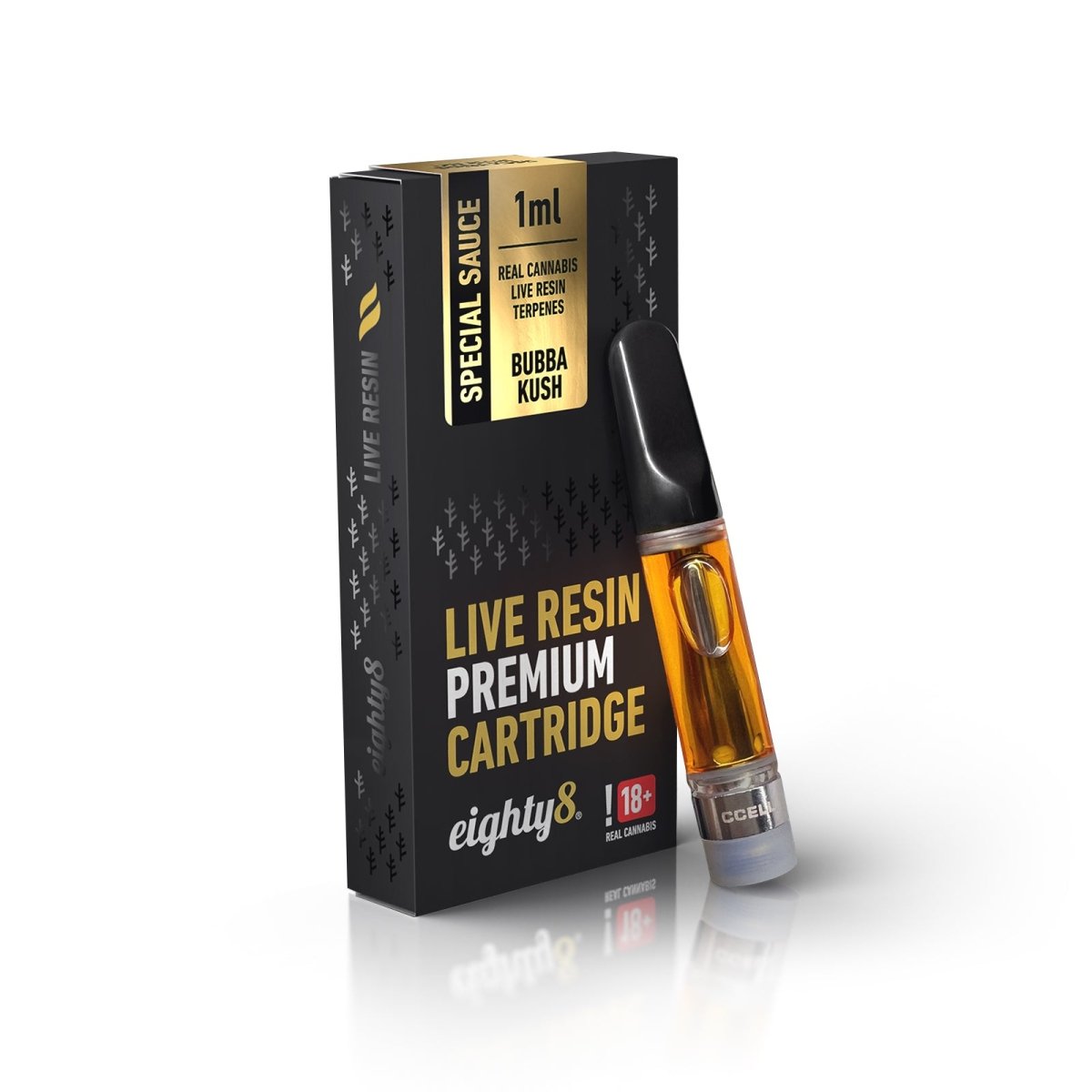 Eighty8 Bubba Kush Live Resin Cartridge 1ml - BudMother.com