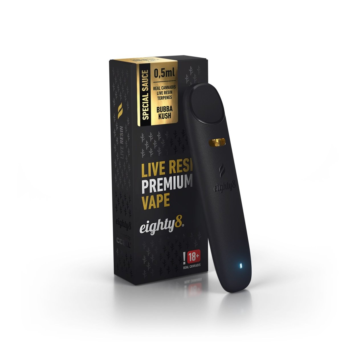 Eighty8 Bubba Kush Live Resin Disposable Vape Pen - BudMother.com