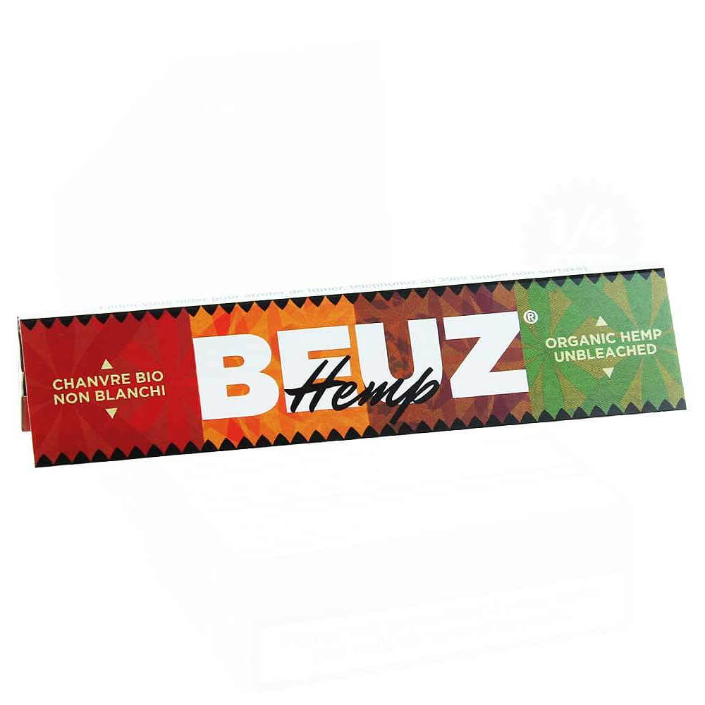 Beuz King Size Slim Organic Hemp Unbleached Rolling Papers