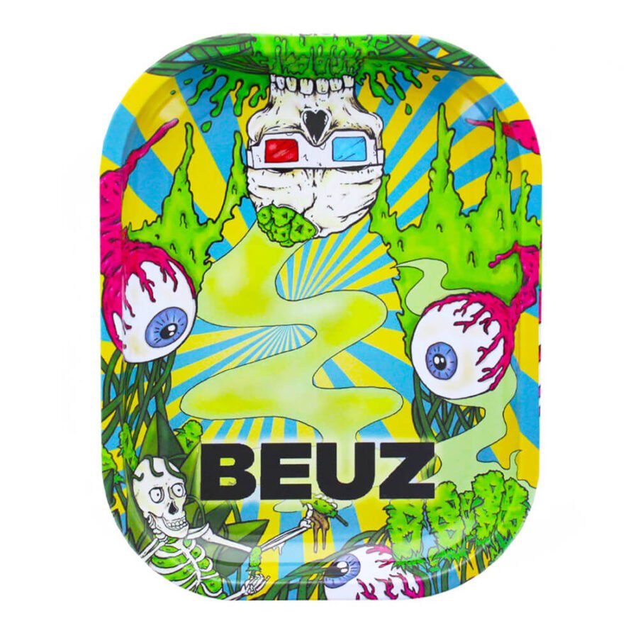 Beuz Cool Skull Small Rolling Tray - BudMother.com