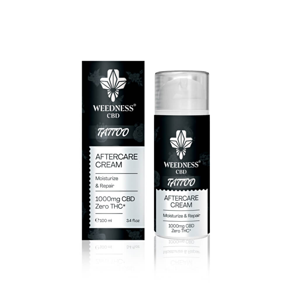 Weedness CBD Aftercare Tattoo Cream 1000mg CBD (100ml)