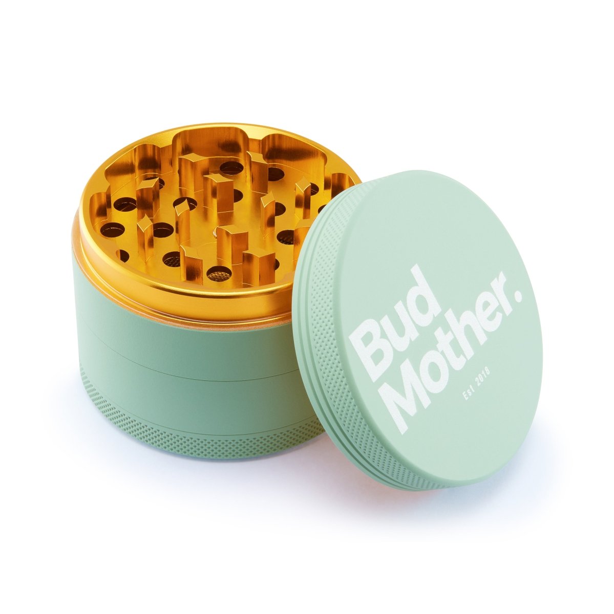 BudMother Mint Green Matte Grinder 4 parts – 56mm - BudMother.com