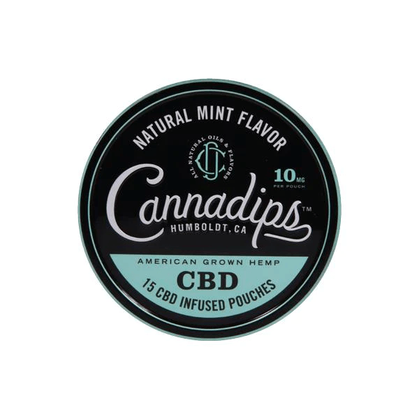 Cannadips CBD Snus Pouches Natural Mint 10mg - BudMother.com