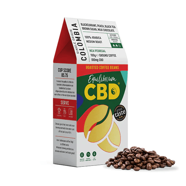 Equilibrium CBD 100mg Full Spectrum Ground Coffee Beans - BudMother.com